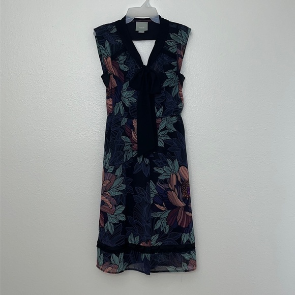 Anthropologie Maeve Dress X-Small Floral Breton midi - Picture 1 of 17
